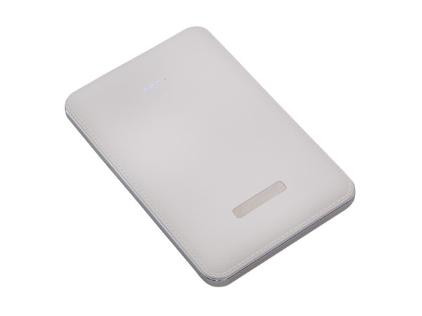 DERİ POWERBANK BEYAZ