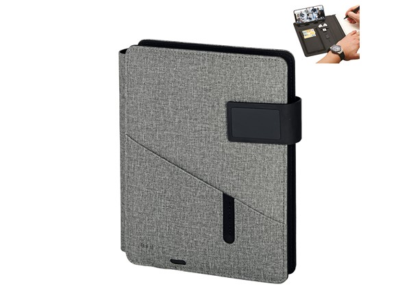 WIRELESS AJANDALI POWERBANK GRİ