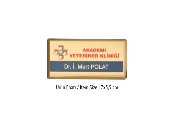 YAKA İSİMLİĞİ I ( UV VE SÜBLÜME BASKIYA UYGUN)