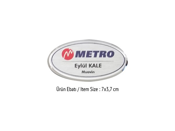 YAKA İSİMLİĞİ L ( UV VE SÜBLÜME BASKIYA UYGUN)